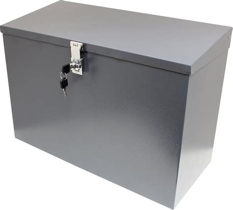 lockable metal storage boxes|locking metal boxes for storage.